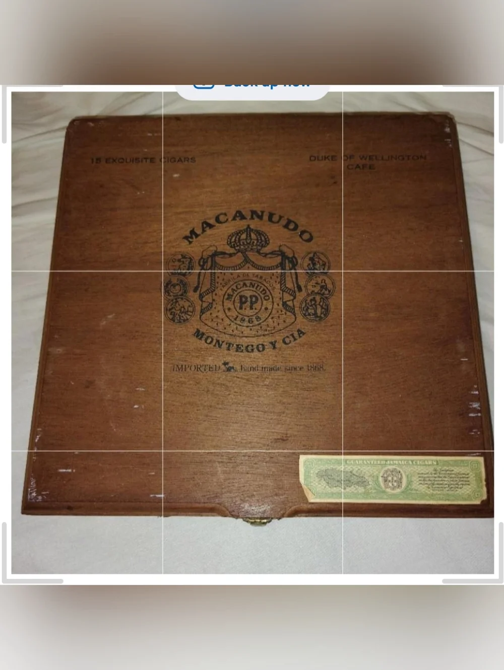 Macanudo Montego Y Cia Wooden Cigar Box - Brown 1971-1974
